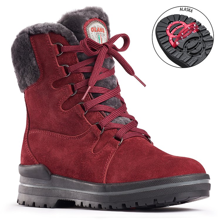 Bottes Hiver OLANG Meribel Bordeaux Femme | NWM-20027293