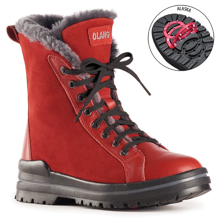 Bottes Hiver OLANG Zaide Red Femme | VTX-85979487