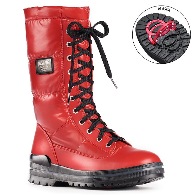 Bottes Hiver OLANG Glamour Red Femme | EDU-87595270