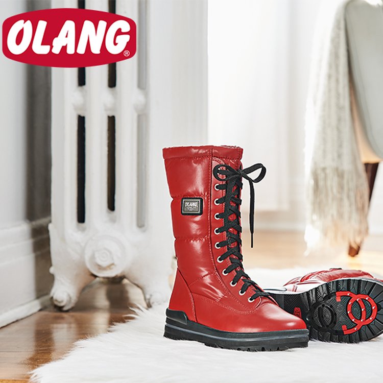 Bottes Hiver OLANG Glamour Red Femme | EDU-87595270